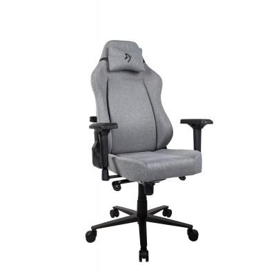 Компьютерное кресло Arozzi Primo Woven Fabric - Grey - Black logo