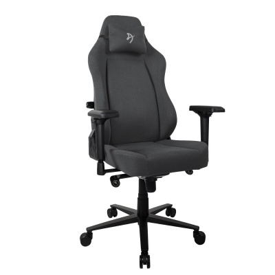 Компьютерное кресло Arozzi Primo Woven Fabric - Black - Grey logo
