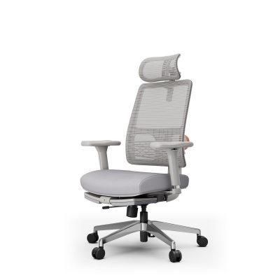 Компьютерное кресло FoxGear NETZ модель M, серый (FG-NETZ-M-GY)