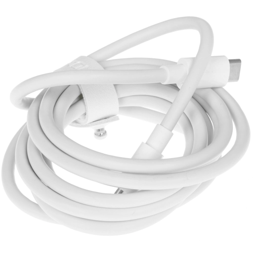 Кабель USB-C KEYRON (2м, 5А, Круглый, TPE оплетка, PC коннектора, белый) [KDCC5A0TA20RWGBp] - фото 2