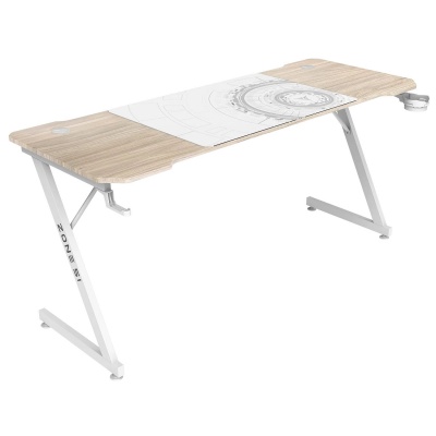 Компьютерный стол Zone 51 TRINE 160 Wood/White (Z51-T6N-WD)
