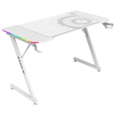 Компьютерный стол Zone 51 TRINE 120 RGB White (Z51-T2R-WH)
