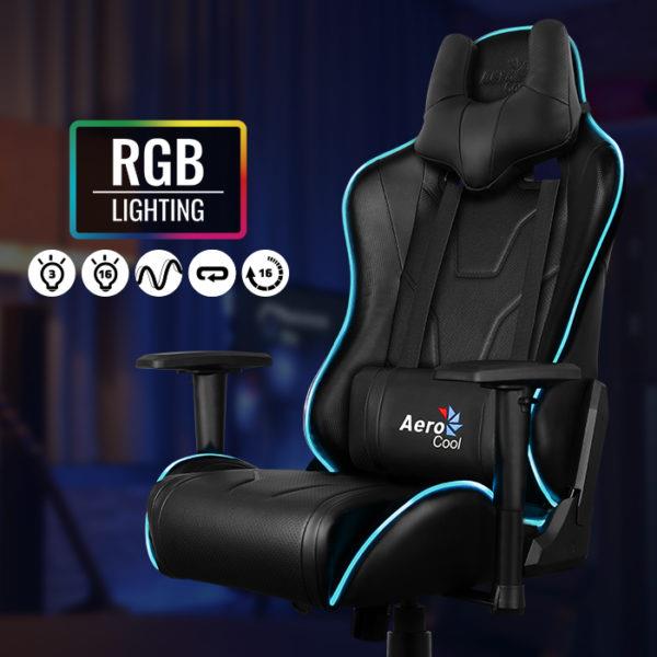 Игровое кресло Aerocool AC220 AIR RGB - фото 1