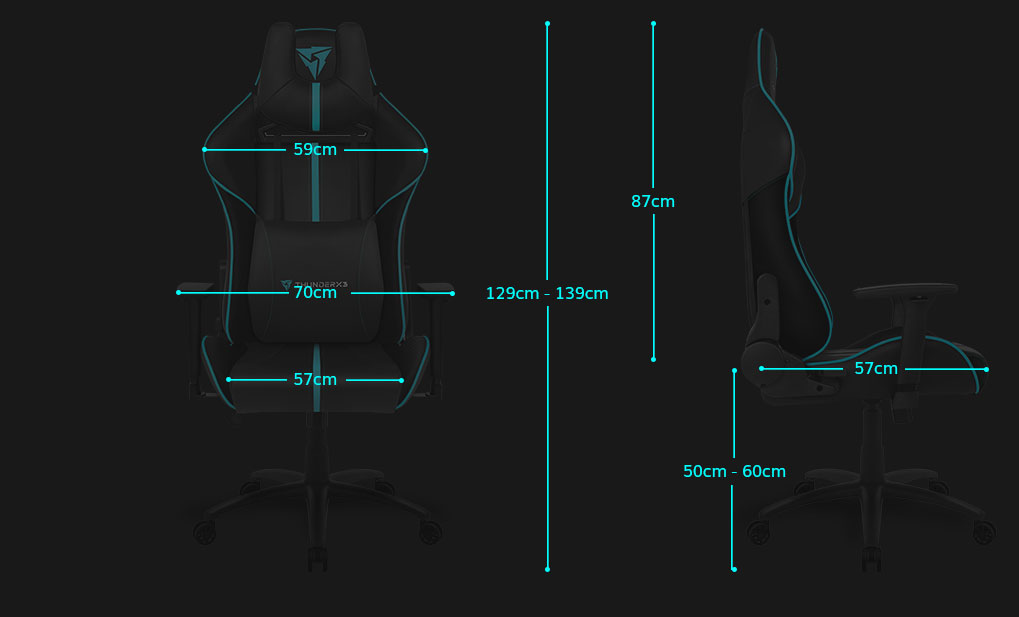 ThunderX3 BC5 Air Black Cyan