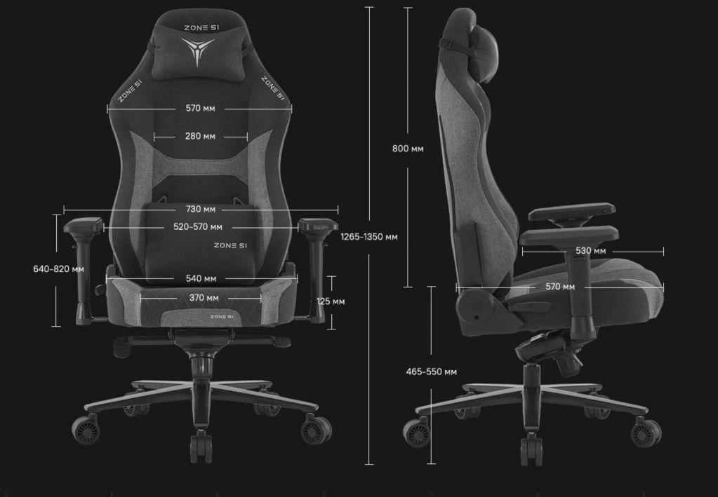 Игровое кресло ZONE 51 CITADEL Grey