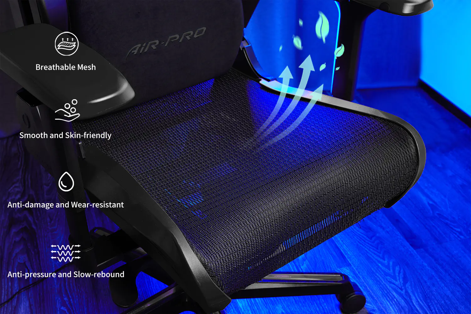 Компьютерное кресло DXRacer Air Pro Stealth AIR/R1BS/N.N