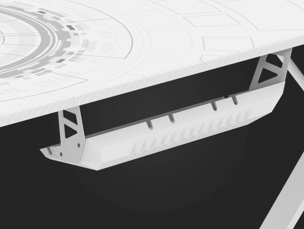 Компьютерный стол Zone 51 TRINE 140 RGB White