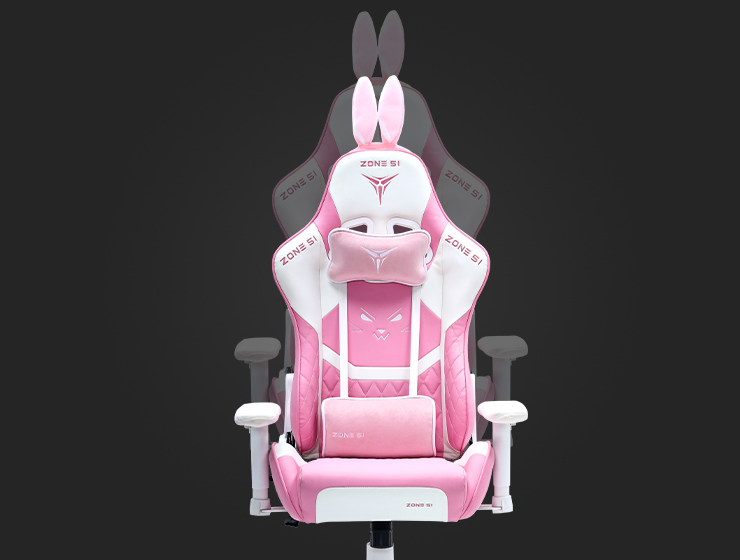Игровое кресло ZONE 51 BUNNY Pink