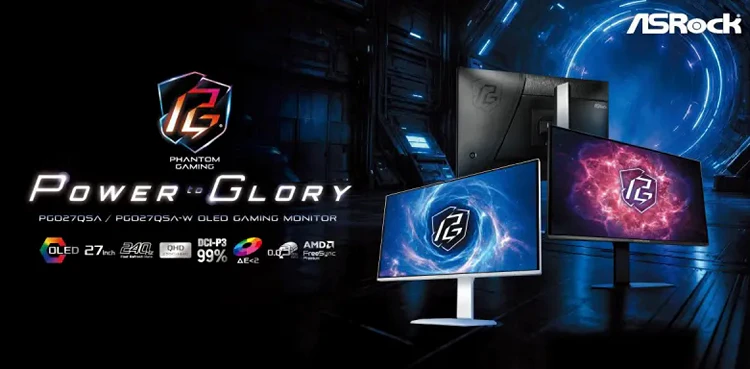 ASRock представила QD-OLED-монитор Phantom Gaming PGO27QSA с частотой 240 Гц
