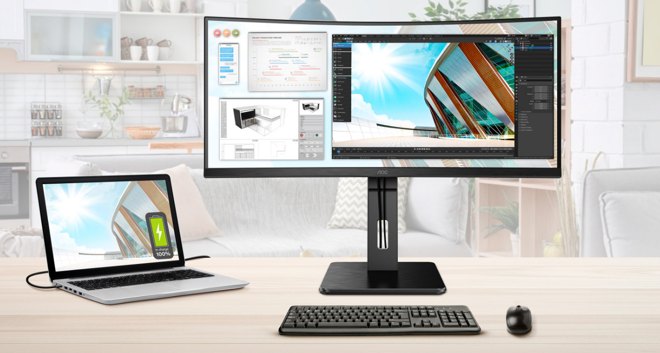 Монитор AOC CU34P2C