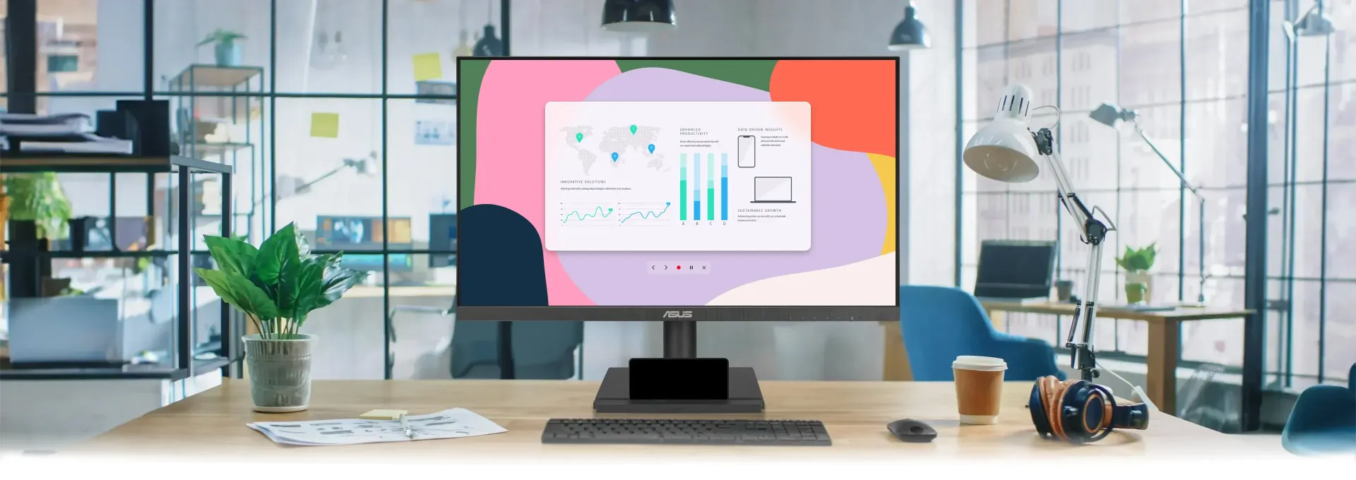 ASUS представила офисный монитор VA249QGS