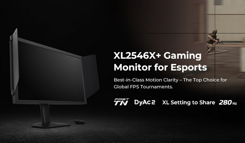 Zowie выпустил киберспортивный монитор XL2546X+
