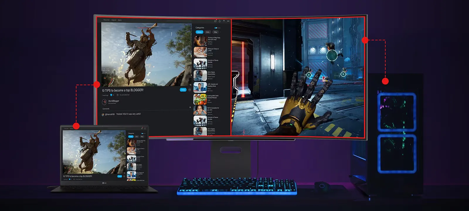 Монитор LG UltraGear 45GS95QE-B