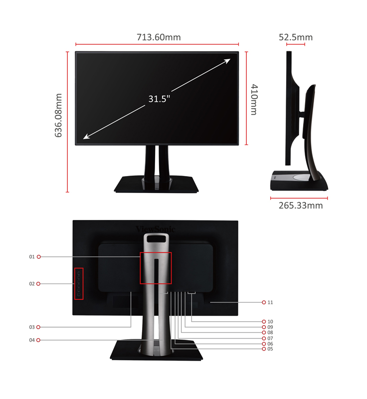 Монитор ViewSonic VP3268-4K