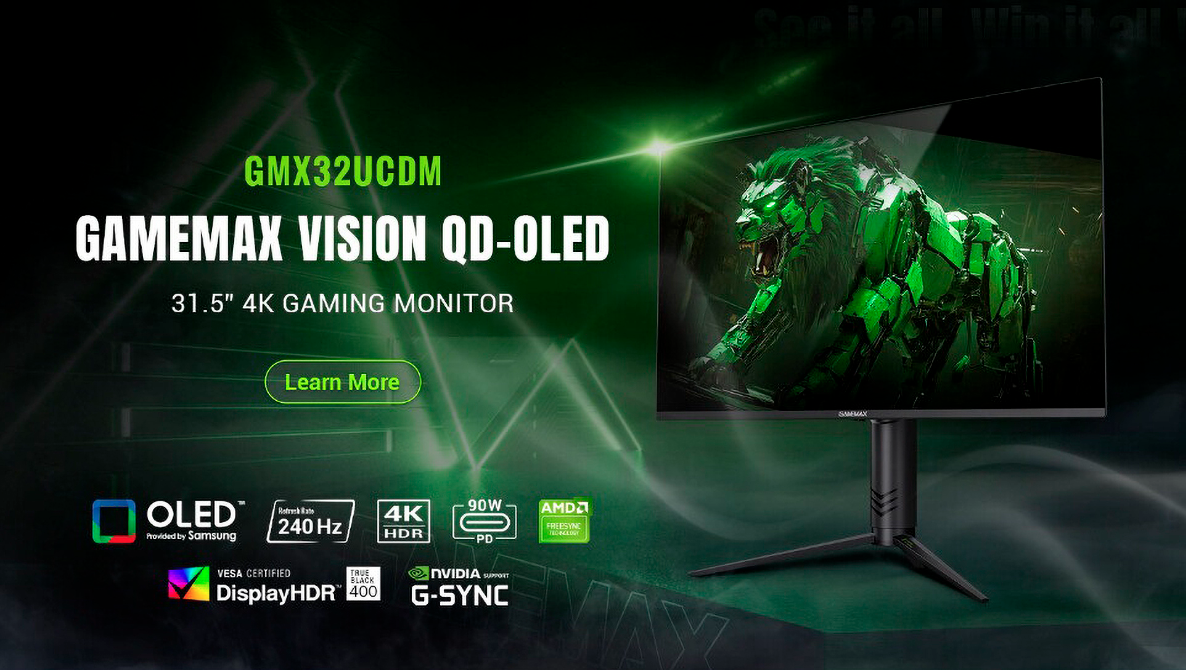 Представлен монитор VISION GMX32UCDM