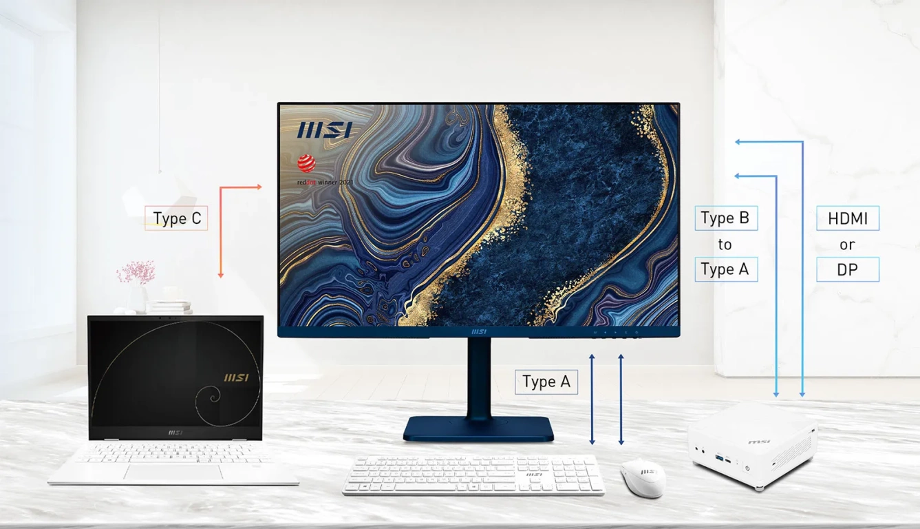 Монитор MSI Modern MD272QP Ultramarine