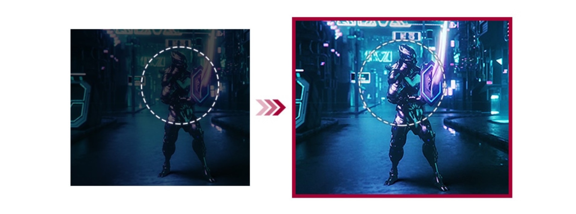 Black Stabilizer в мониторе LG 27GN65R-B