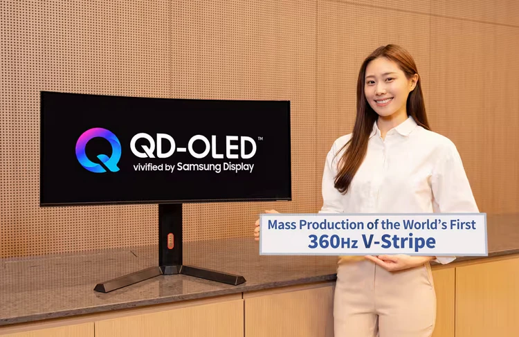 Samsung показала новую матрицу V-Stripe QD-OLED Samsung показала новую матрицу V-Stripe QD-OLED