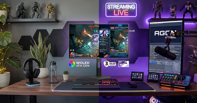 AOC представила WQHD OLED-монитор AGON Pro AGP277QKDC с 540/720 Гц