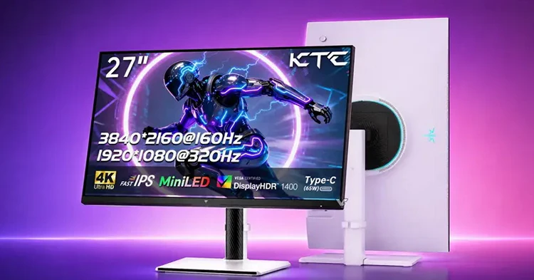 Теперь в два раза больше! KTC обновила M27P6S с Mini-LED, 4K 160 Гц и Full HD 320 Гц