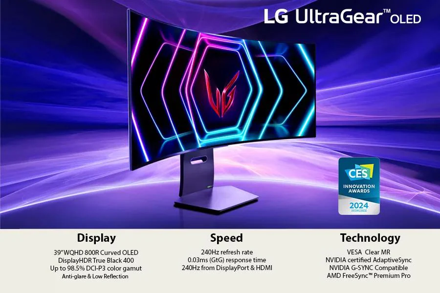 Монитор LG UltraGear 39GS95QE-B