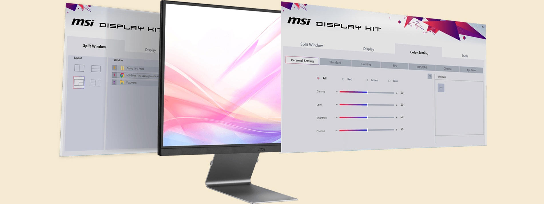 Монитор MSI Modern MD271UL: MSI DISPLAY KIT