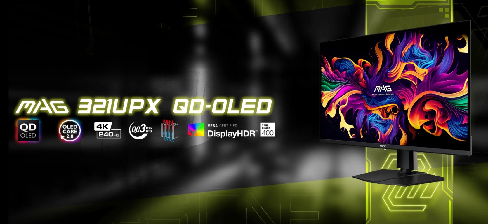 QD-OLED монитор MSI MAG 321UPX
