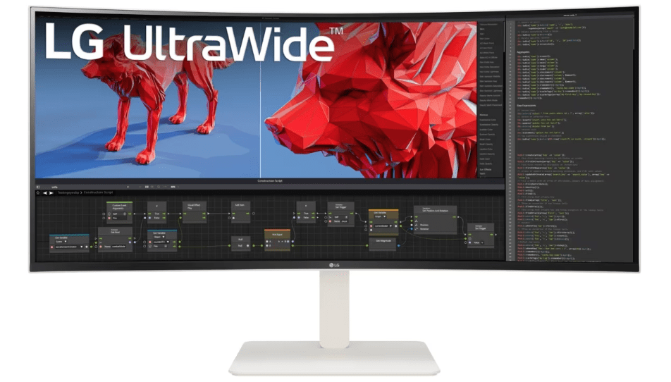 LG представила белый монитор 38WR85QC-W