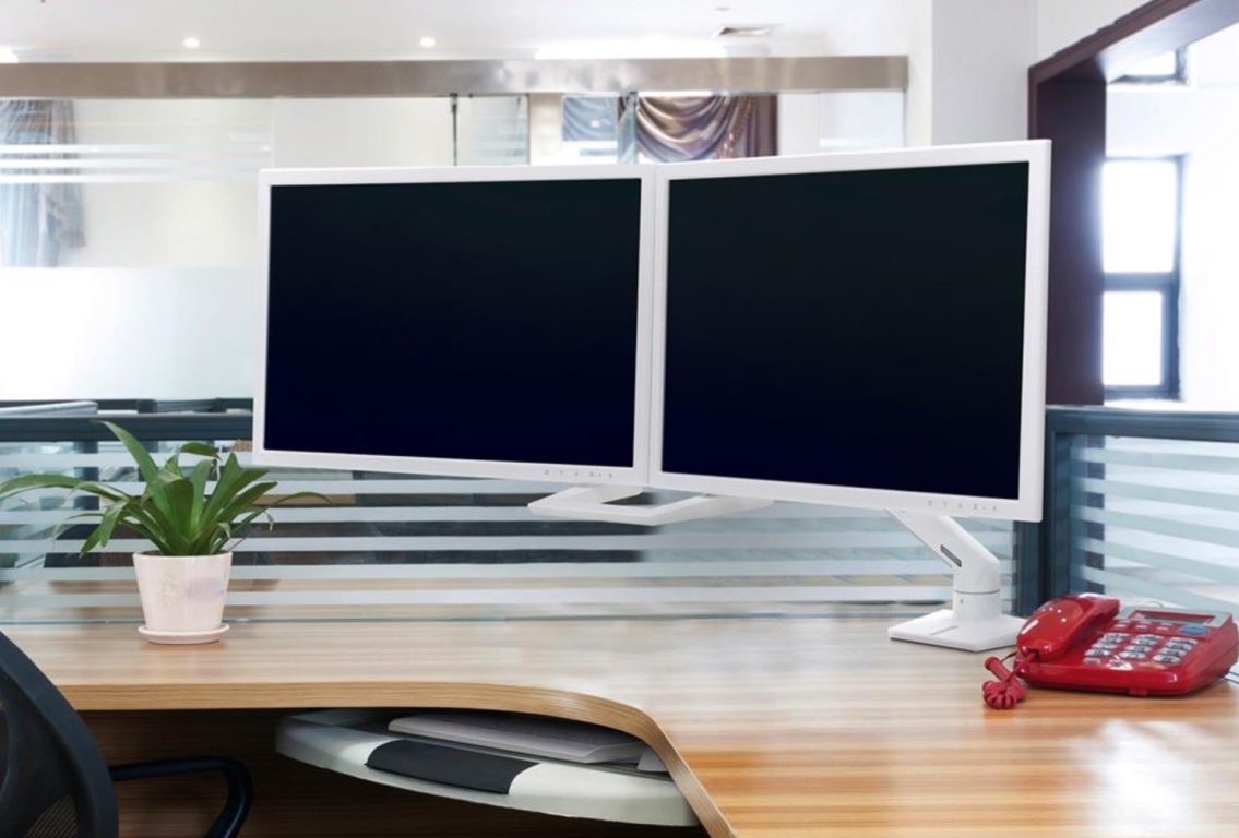 Настольный кронштейн Ergotron HX Desk Dual Monitor Arm