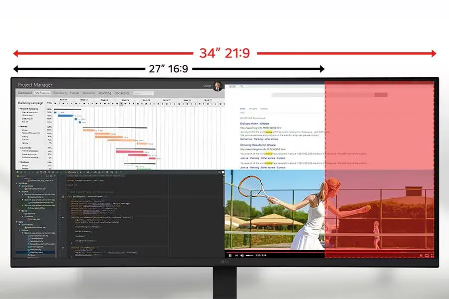 Монитор LG UltraWide 34U62TB-B