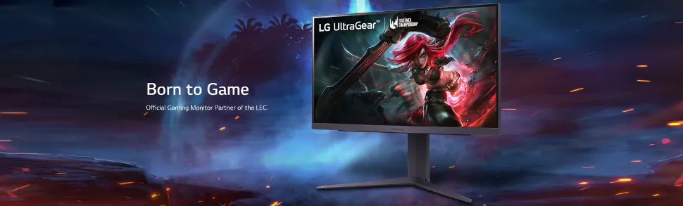 В ту же степь. Новый игровой монитор LG 25GR75FG с частотой 360 Гц стал официальным дисплеем для LEC 2023