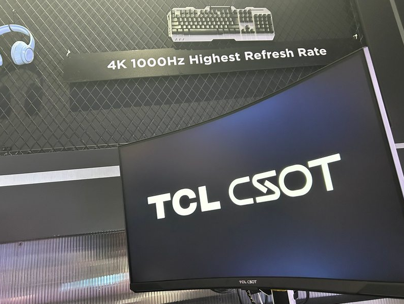 TCL показала 4K-монитор с частотой обновления 1000 Гц