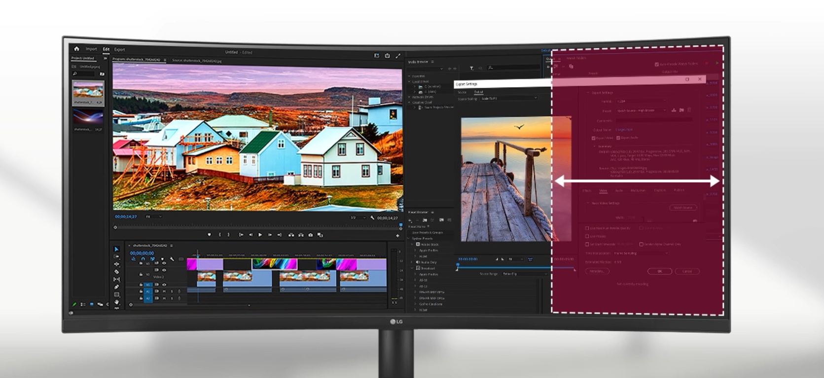Монитор LG 34WQ75C-B