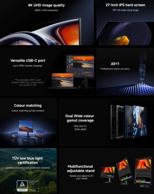 Xiaomi представила 4K монитор A27Ui