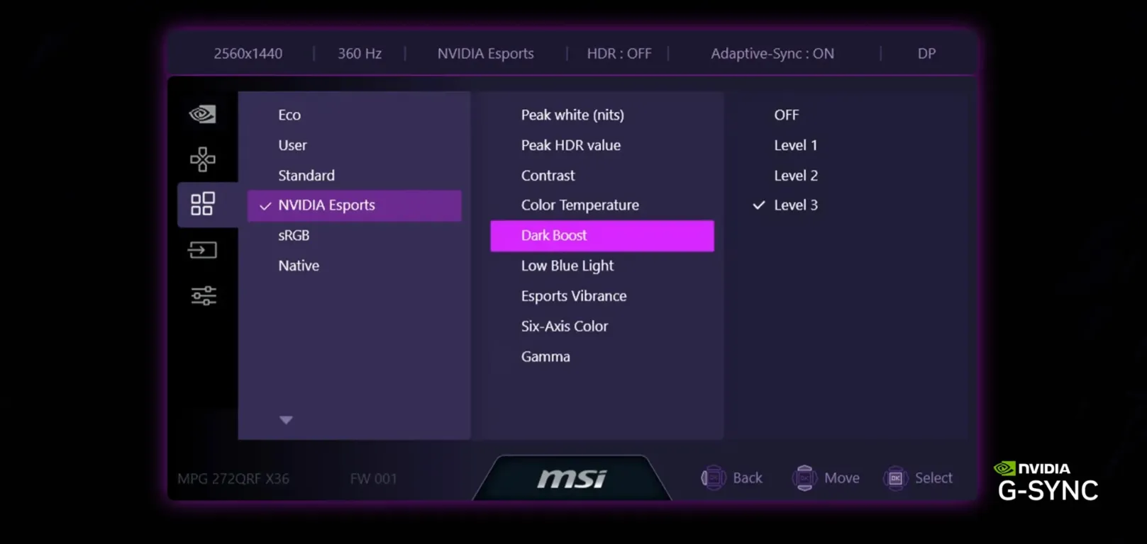 Монитор MSI MPG 272QRF X36