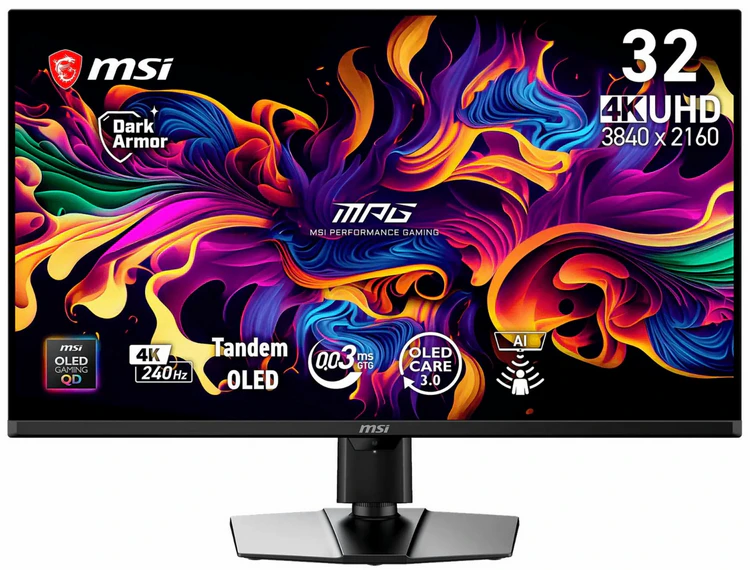 MSI представила флагманский OLED-монитор MPG 322UR X24 с 4K и 240 Гц MSI представила флагманский OLED-монитор MPG 322UR X24 с 4K и 240 Гц