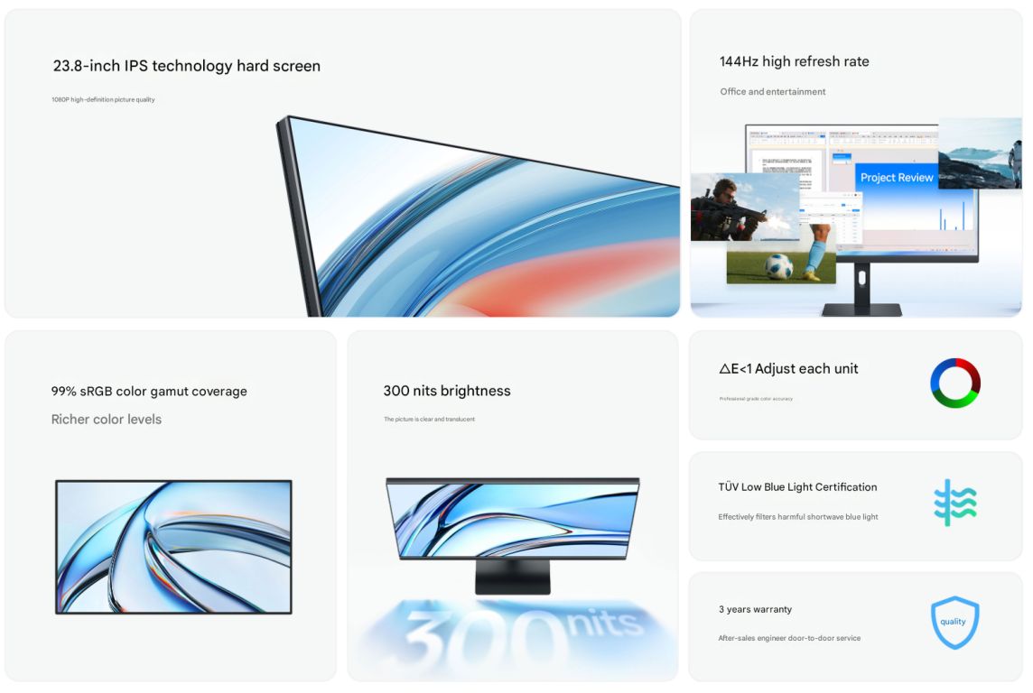 Xiaomi представила монитор Redmi A24 2026