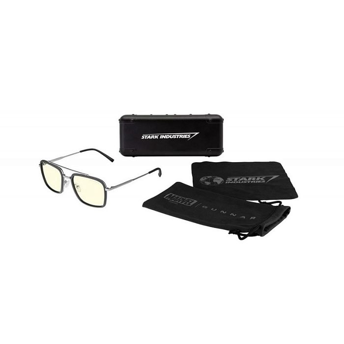 Очки для компьютера (для геймеров) GUNNAR Stark Industries Edition Clear, Silver (EDI-12309) - фото 4