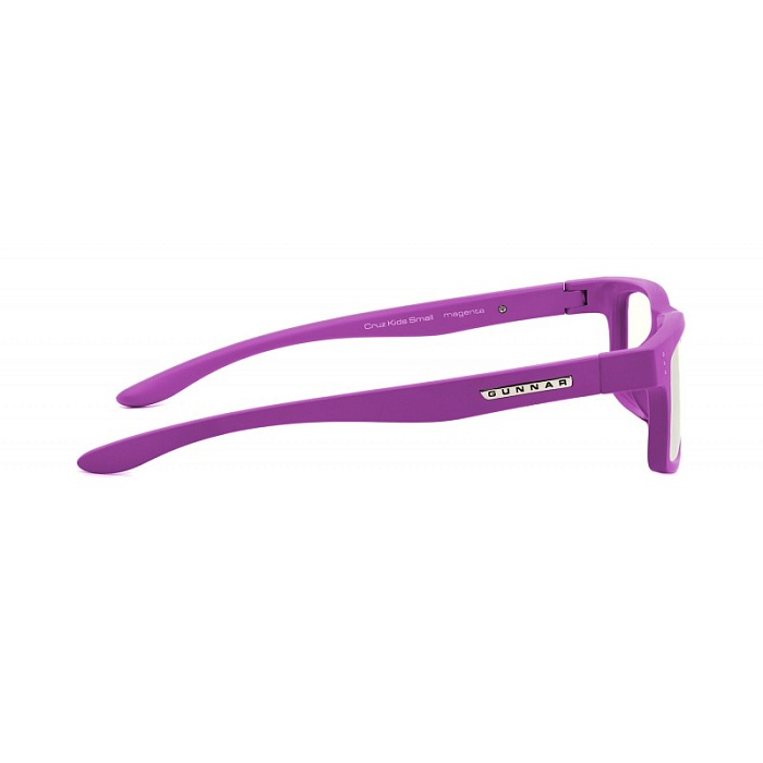 Детские очки для компьютера (4-8 лет) GUNNAR Cruz Kids Small Clear Natural, Magenta (CRU-09609) - фото 3