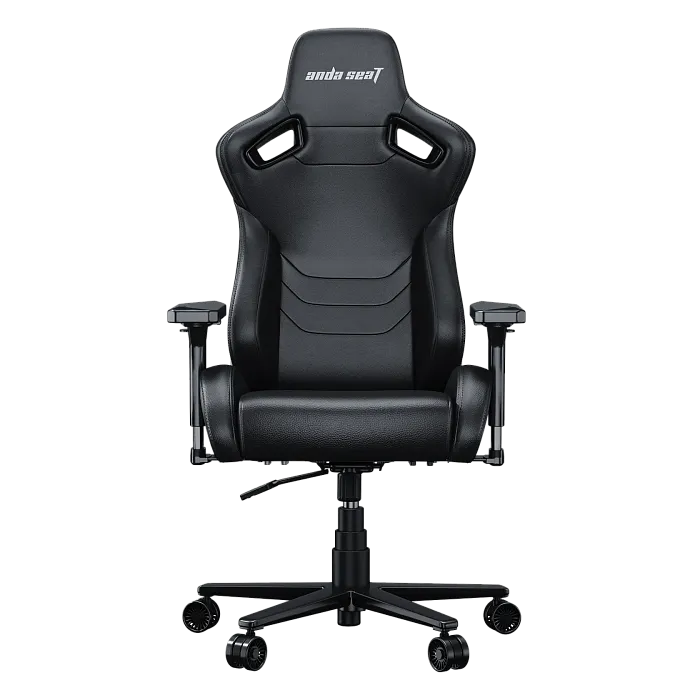 Кресло игровое Anda Seat Kaiser Frontier, цвет черный, размер XL (150кг), материал ПВХ (модель AD12) (AD12YXL-17-B-PV) - фото 2