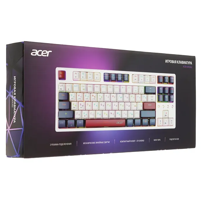 Игровая клавиатура Acer OKR302 White (ZL.KBDEE.016) - фото 11