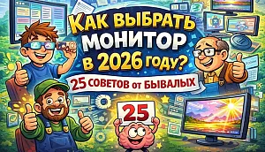 Как выбрать монитор в 2026 году? 25 советов от бывалых