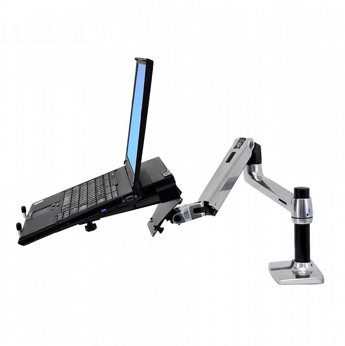 Настольное крепление Ergotron LX Desk Monitor Arm (polished aluminum) (45-241-026) - фото 3