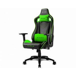 Игровое кресло Sharkoon Elbrus 2 Black Green (ELBRUS-2-BK/GN)