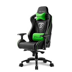 Игровое кресло Sharkoon Skiller SGS4 Black Green (SGS4-BK/GN)