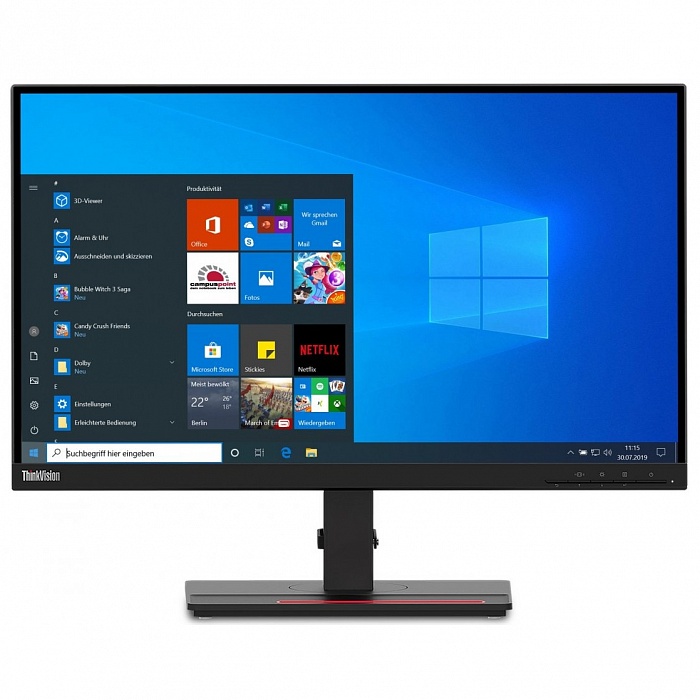 WQHD монитор Lenovo ThinkVision T24h-20 (61F0GAT1EU) - фото 1
