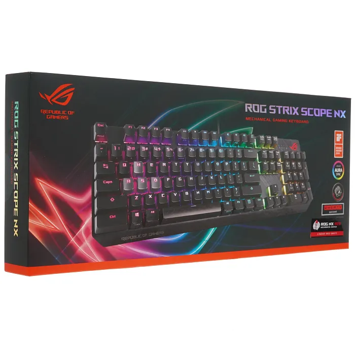 Игровая клавиатура ASUS ROG Strix Scope NX (90MP0186-B0RA00) - фото 7