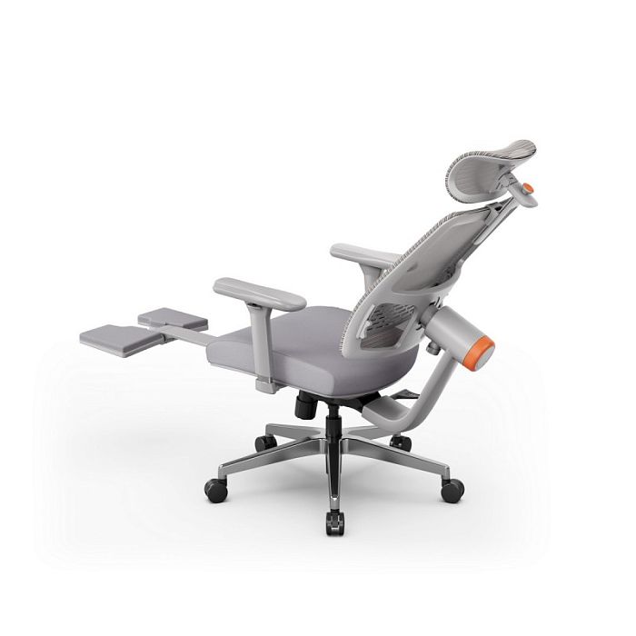 Компьютерное кресло FoxGear NETZ модель M, серый (FG-NETZ-M-GY) - фото 7