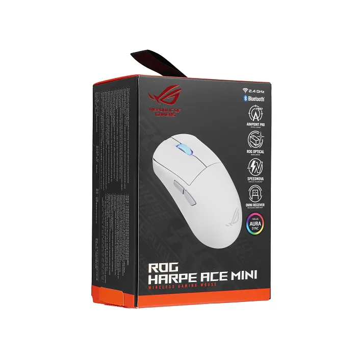 Игровая мышь ASUS ROG Harpe Ace Mini, белый (90MP03Z0-BMUA10) - фото 10