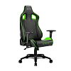 Игровое кресло Sharkoon Elbrus 2 Black Green (ELBRUS-2-BK/GN) - фото 1